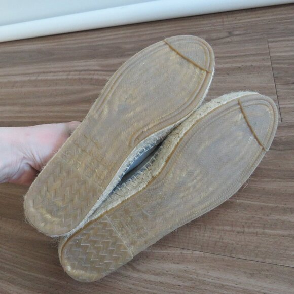 MANEBI Hamptons Loafers Espadrilles in Gray Suede Minimalist Quiet Luxury US 6 - Picture 10 of 12